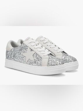 PARTY Women's Glitter Fashion Star Sneakers